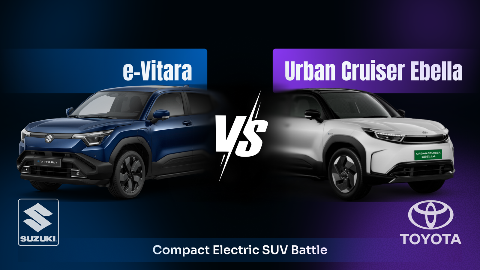 Maruti Suzuki e Vitara EV vs Toyota Urban Cruiser Ebella EV – 2026 Comparison