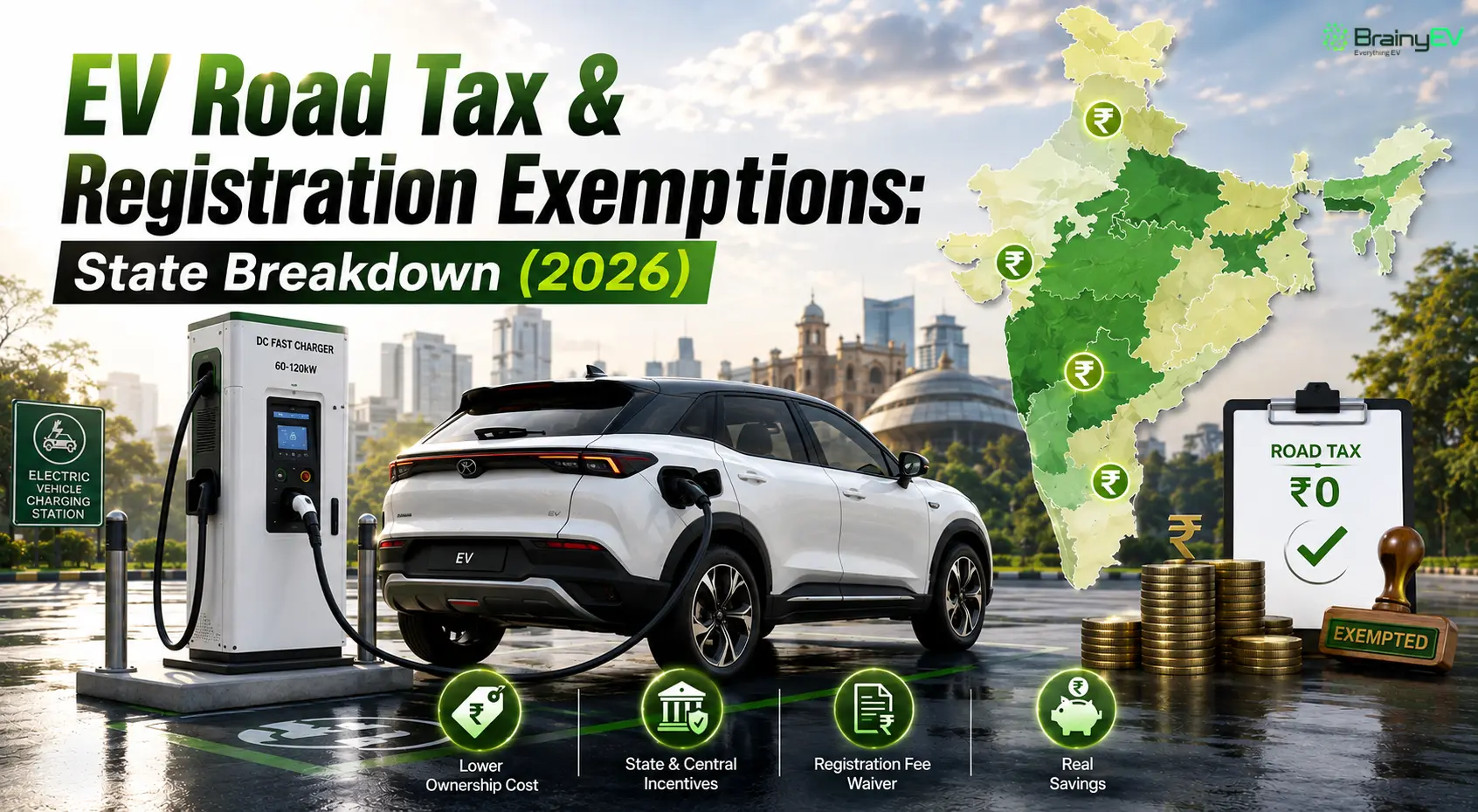 EV Road Tax & Registration Exemptions: State Breakdown (2026)
